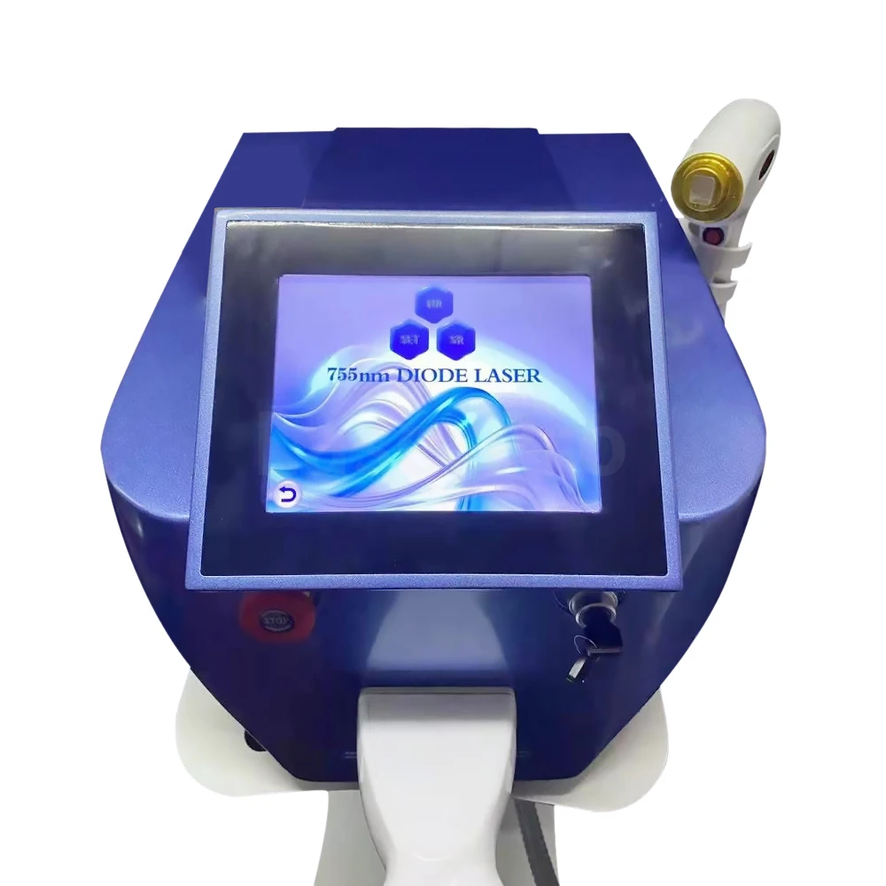 Láser de diodo de platino de hielo 808nm, depilación corporal rápida y permanente, tres longitudes de onda, 1064/755/808nm, máquina portátil para toda la piel
