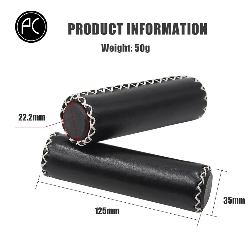 PCycling-Ultralight Hand-stitched Grips, PU Comfortable Non-slip Handlebar Tape, MTB Road Bike, Cycling Parts