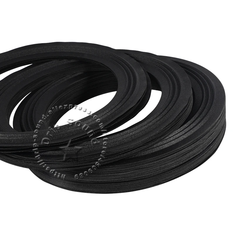 2 pçs pano de alto-falante três dobras anel borda 6.5 "/8"/10 "/12"/15 "Polegada alto-falante woofer reparação lado surround círculo peça substituição