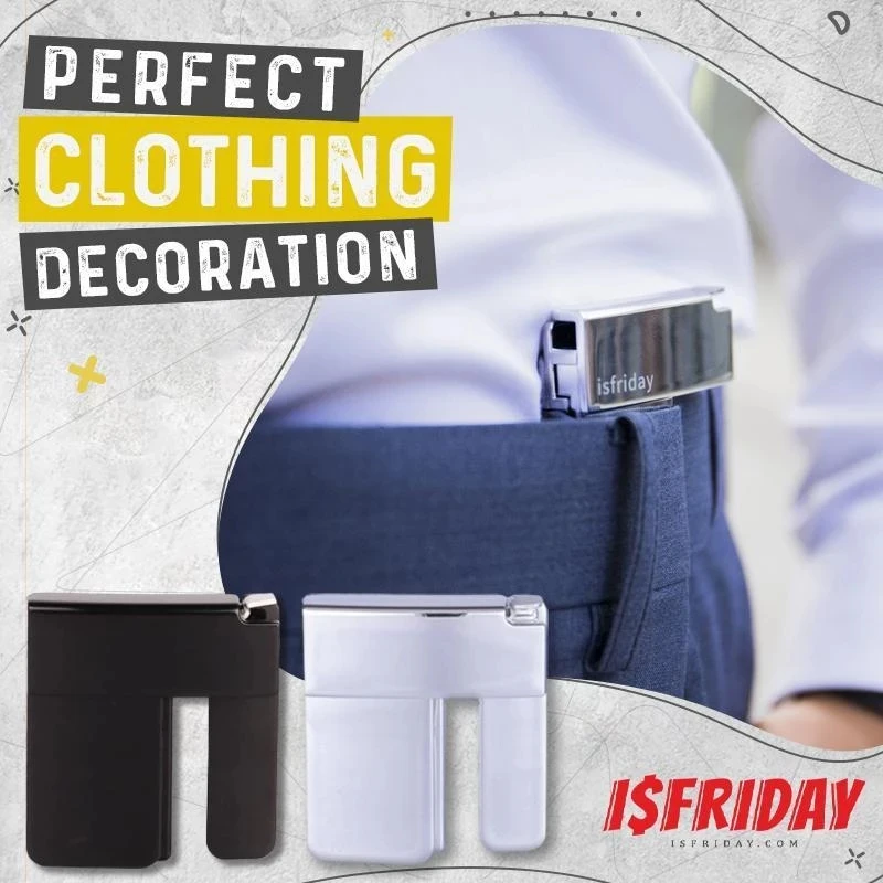 

isfriday™ Pop Buckle Buckle-Free Waist Belt Tighten Pants Man Women Buckle Stretch Perfect Fit Waist Belt Accessories