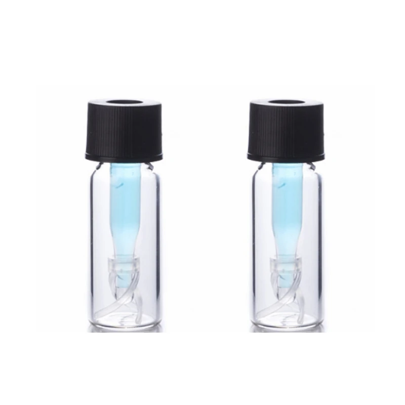 HPLC 2ml Vials Accessories 250ul Micro-Insert With Mandrel Interior And Polymer Feet Conical Tube Suits For V-9425 Bottle