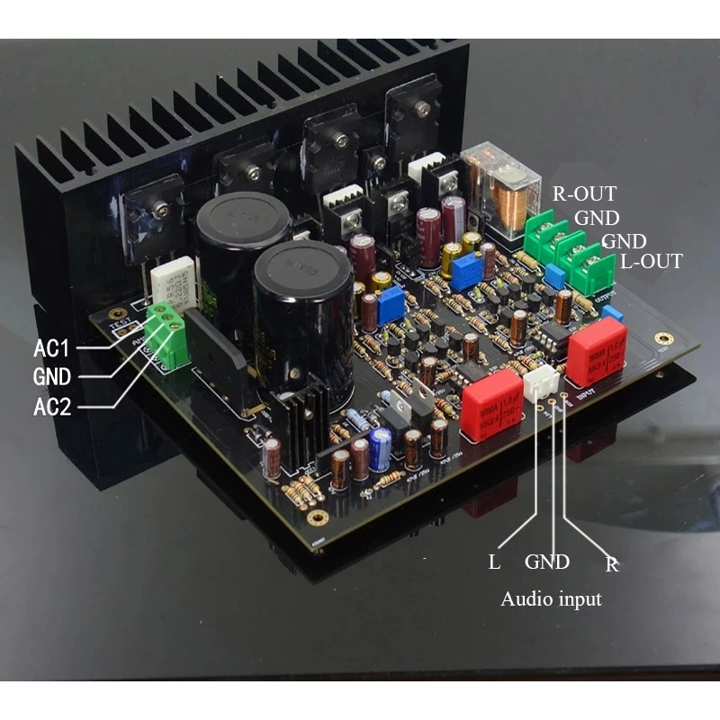 Assembled M4 Dual Channel 150W*2 Stereo Amplifier Board Imitated Sugden SF60 Circuit
