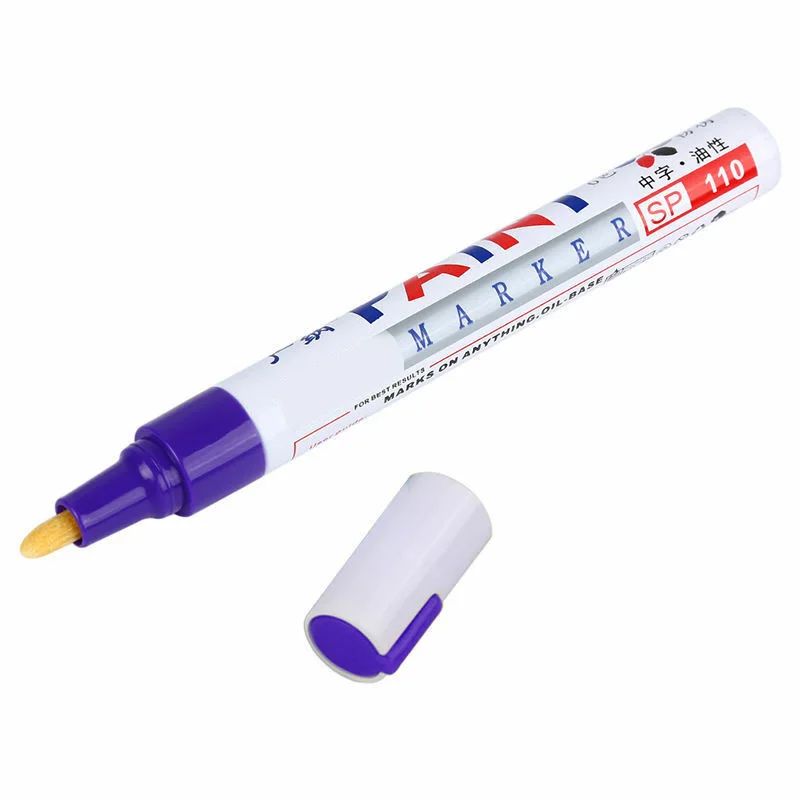 thumbnail image 1 of Waterproof Permanent Paint Marker 12 Colors For Car Tyre Tire Tread CD Metal Acrylic Sewing, 1 of 4