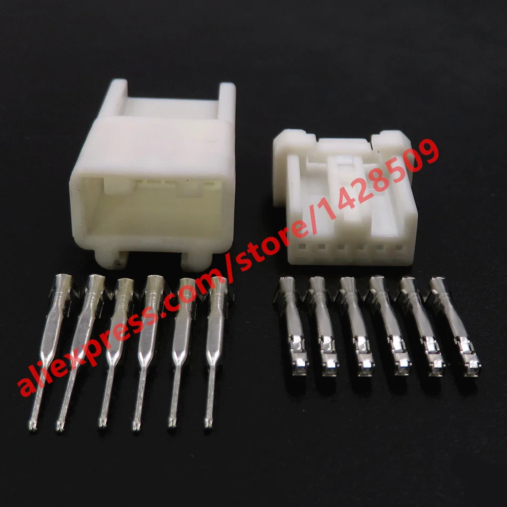 1 Set 6 Pin Male Female Docking Socket 6098-4943 6098-4979 0.7 Series Automotive Rearview Mirror Wiring Connector