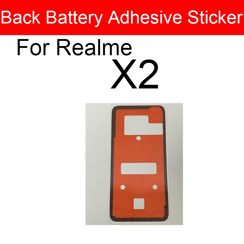 1pc For Realme  X X2 X7 X50 Pro X3 Super Zoom V11 Back Battery Housing Cover Sticker Adhesive Adhesive Sticker Glue Parts