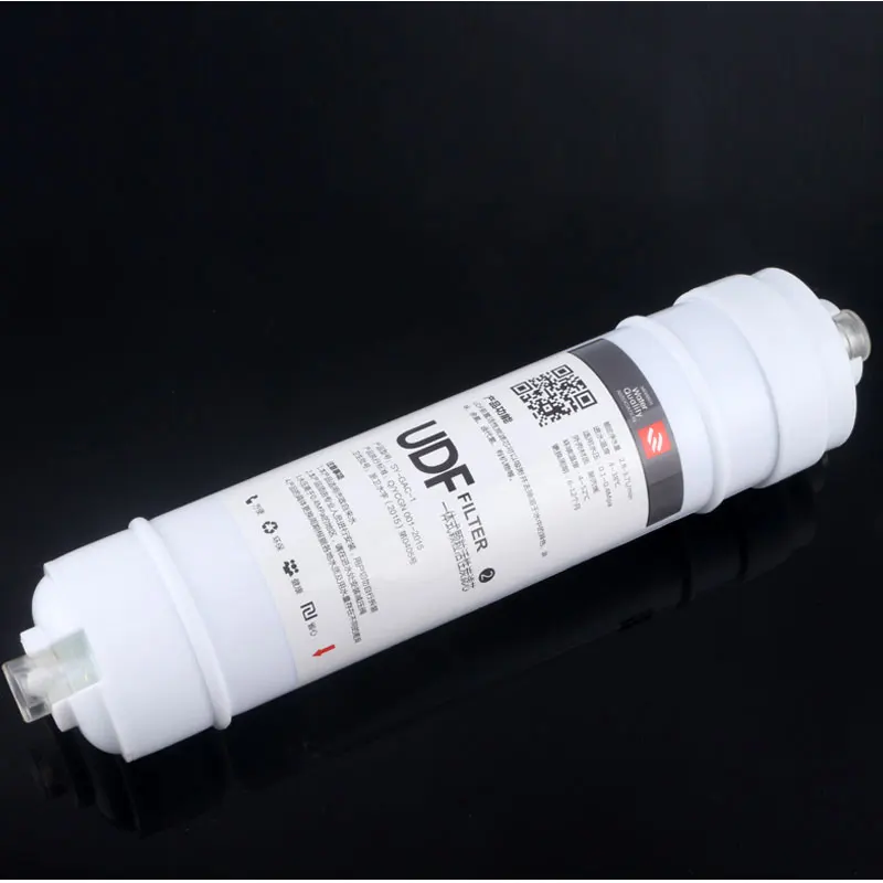 Filtro purificador de agua de 10 pulgadas, conexión rápida de 1/4 ", UDF, carbón activado granulado para cocina, 285MM x 62MM, elemento de filtro de Linker rápido