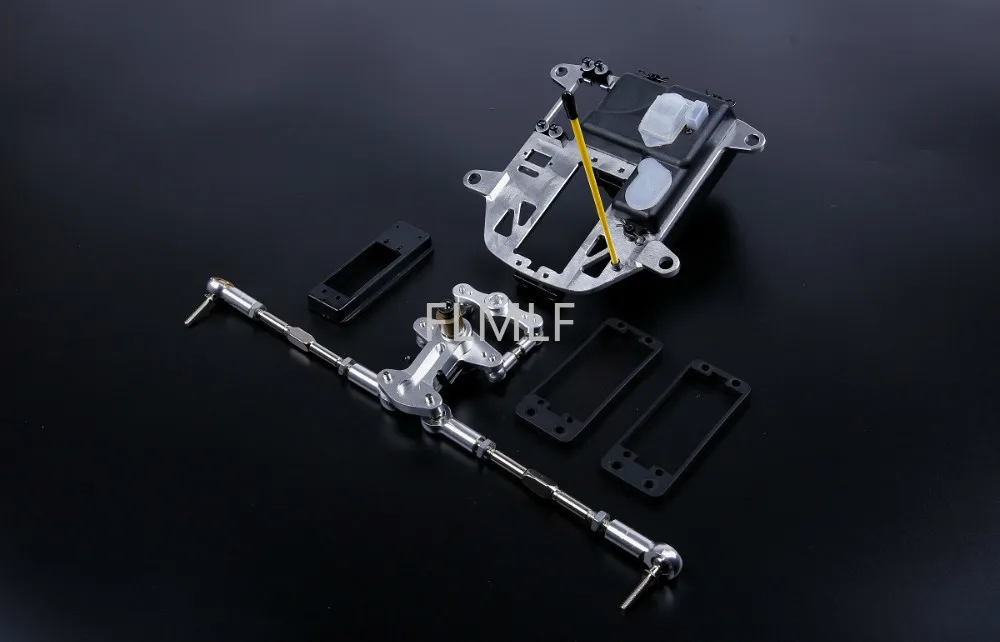 CNC Metal  Symmetric Steering Kit for With Battery Box Kit Fit for 1/5 HPI ROVAN ROFUN KM GTB TS BAJA 5B 5T 5SC