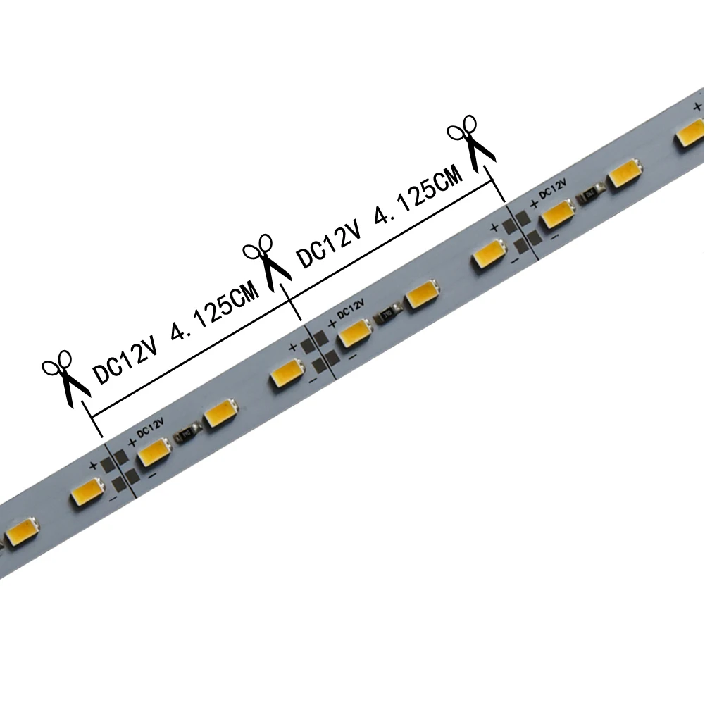 LED pręt aluminiowy światła sztywny pasek DC12V SMD5730 ze stopu aluminium ze stopu aluminium 50cm 36 diod LED super jasne szafka oświetlenie do