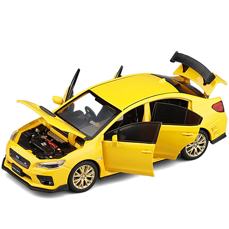 1:32 JDM Subaru STI WRX 2016 Subaru BRZ Supercar miniaturowy Model odlany Model samochodu z lekkim modelem do samochód dziecięcy