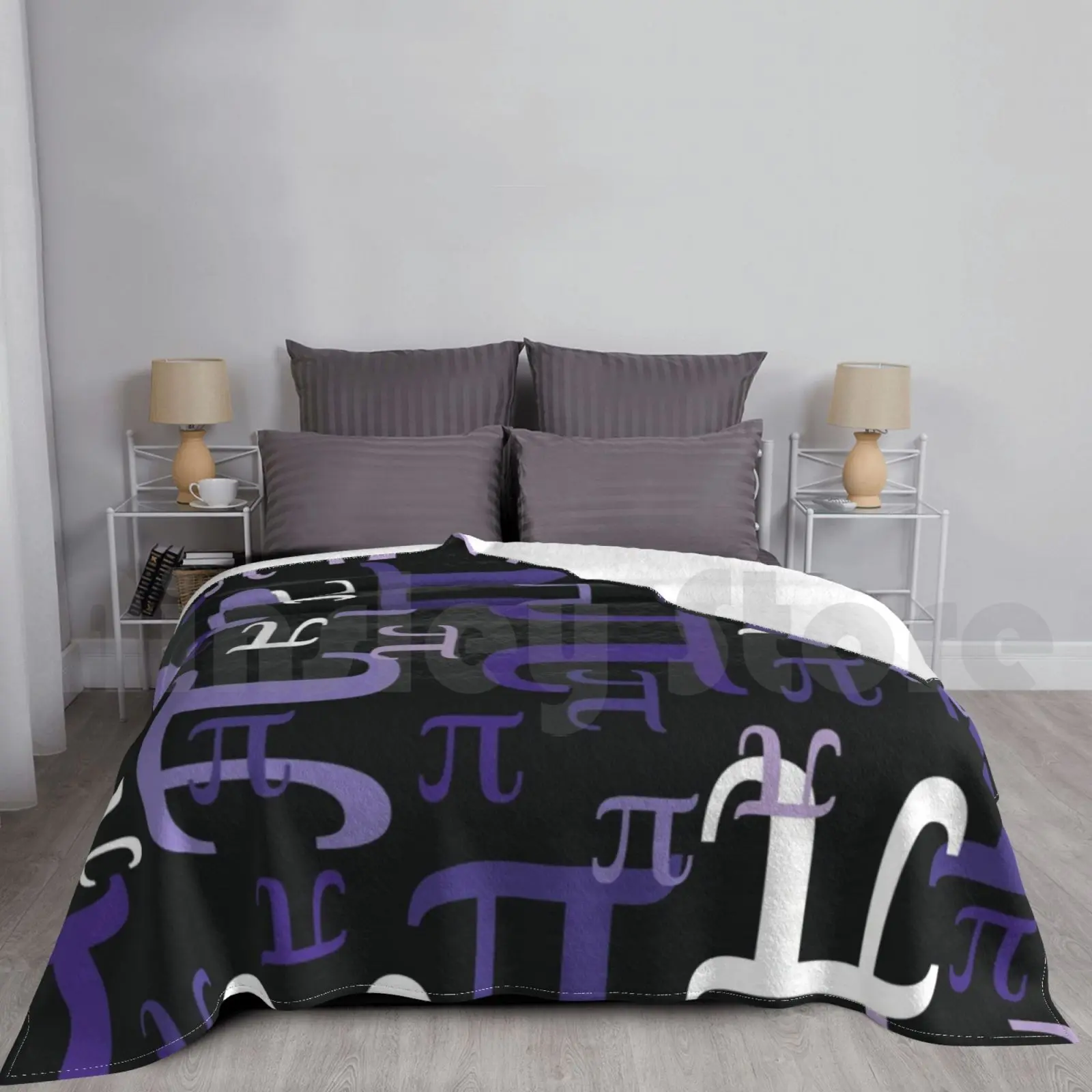 

Pieces Of Pi ( Purple ) Blanket Fashion Custom 2847 Pi Math Pi Day Nerd Geek Nerdy Geeky Science Pretty Cool