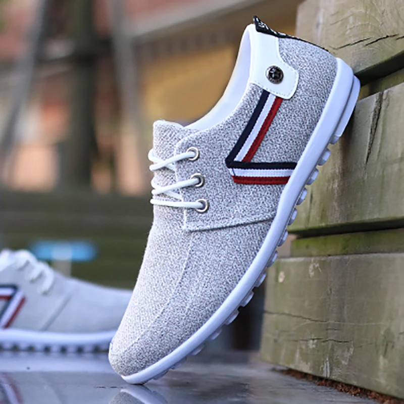 Men\'s Casual Shoes Casual Shoes Italian Breathable Canvas Shoes Men\'s Driving Shoes 2021 New Flat Shoes Zapatos De Hombre