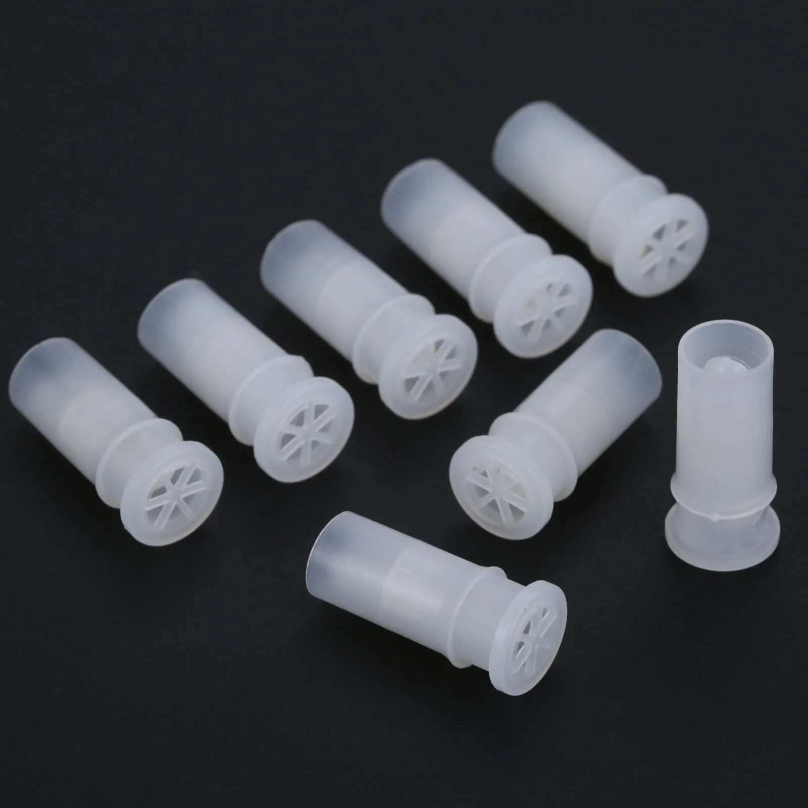 100Pcs 17*7mm/0.67*0.28inch Plastic White Toy Dog Cat Squeakers Shoes Repair Fix Pet Baby Toy Noise Maker Insert Replacement