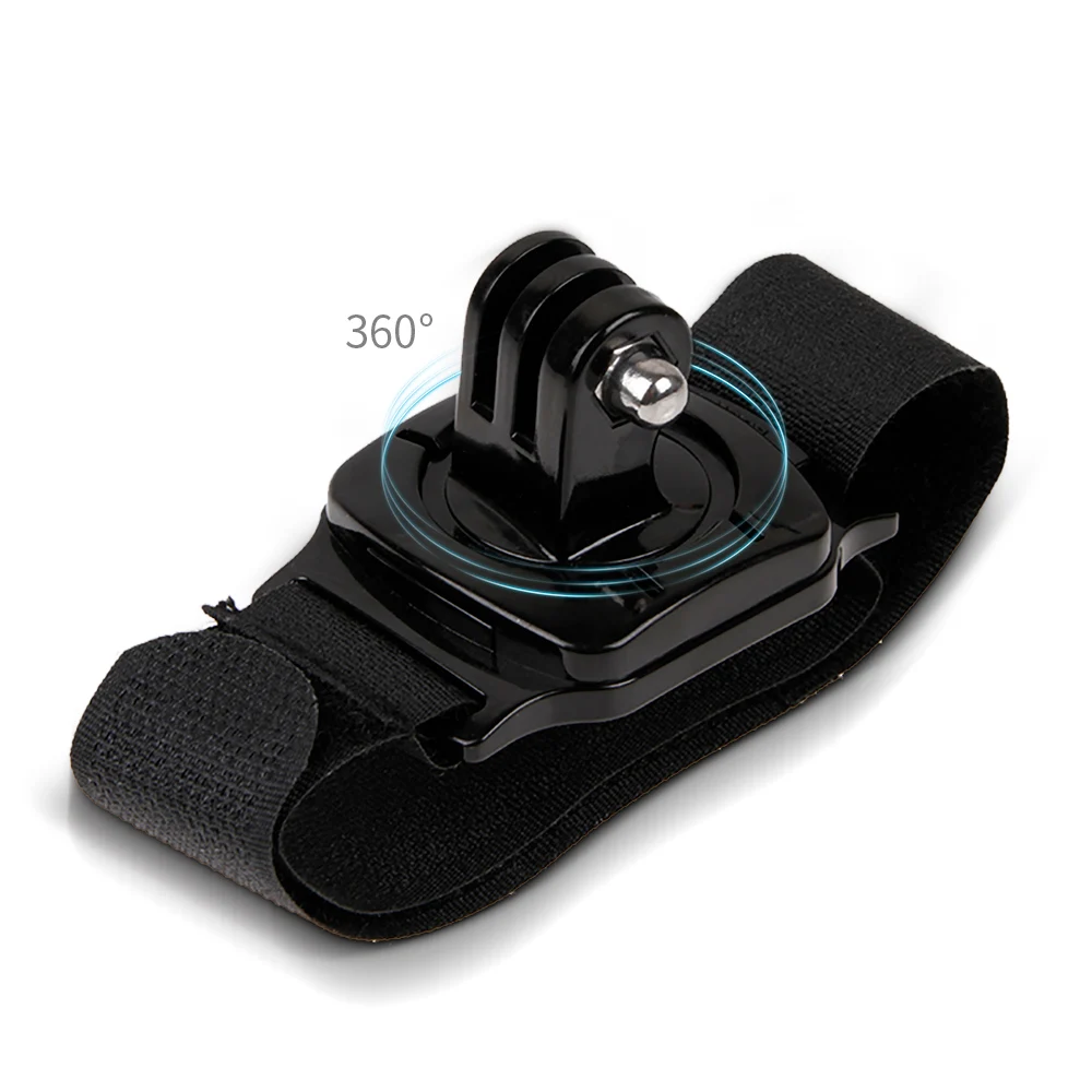 Degree Rotation Unique 360 Wrist Hand Strap Band Mount for Gopro Hero 2 3 3+ 4 5 6 7 8 9 10 Sjcam xiaomi yi Promotion