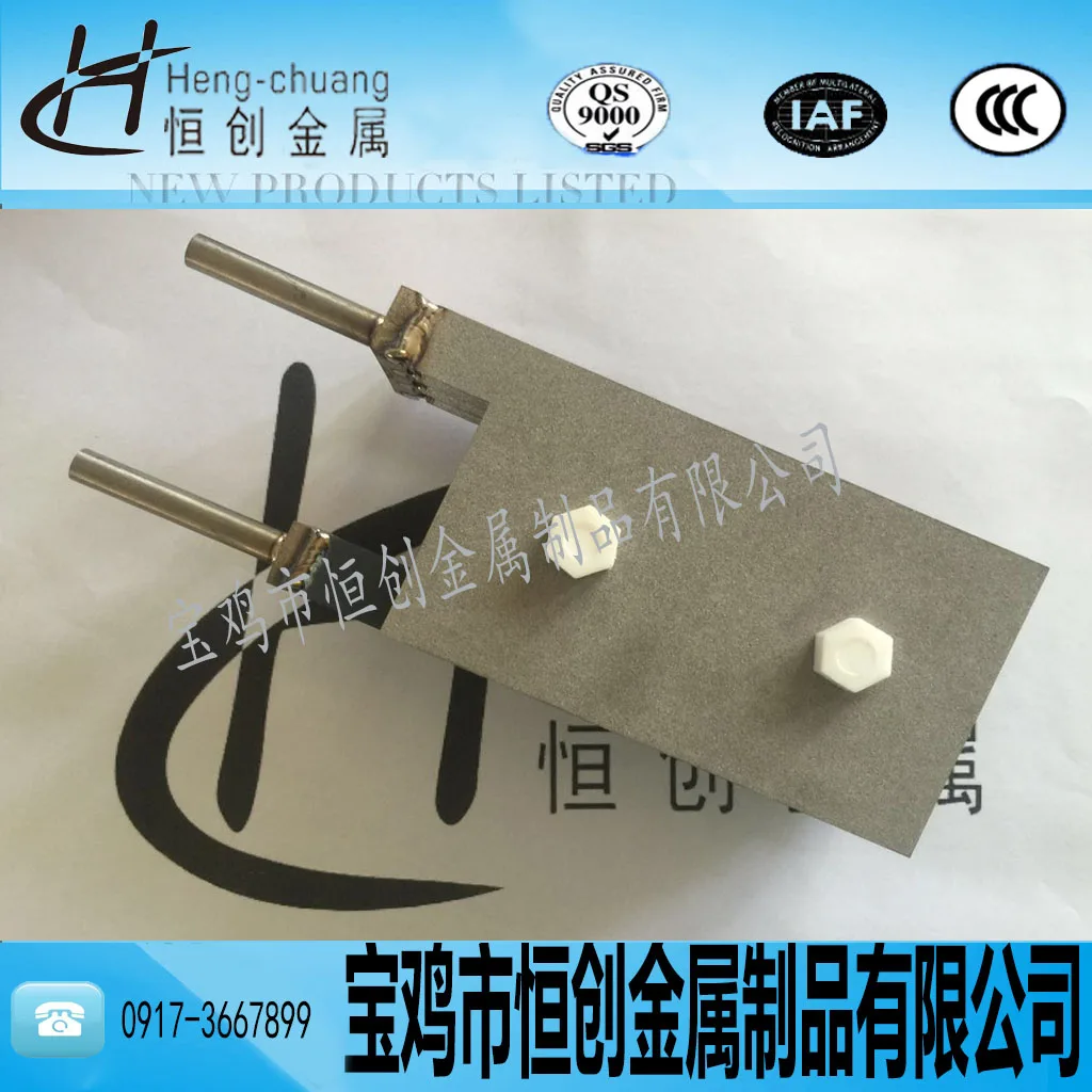 غير قابل للذوبان مقاومة للتآكل كهربائيا رد فعل التيتانيوم الأنود ، الروثينيوم-الإيريديوم/الإيريديوم-التنتالوم PbO2 التيتانيوم القطب