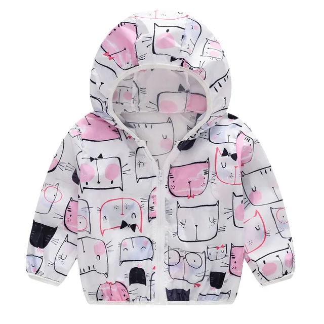 Ropa de protección solar de dibujos animados para niños, chaquetas infantiles para niños, Tops para niñas, ropa para niños, novedad de verano