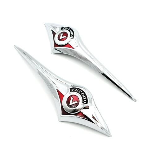 Emblema cromado 3D para tanque de combustible de motocicleta, pegatina para Kawasaki Vulcan VN 800, 900, 400, 500, 1500, 1600, 1700, clásico, novedad