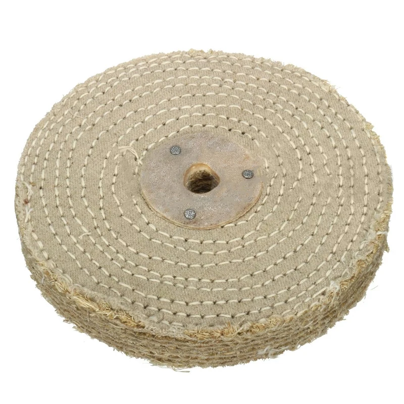 1 X 150*20mm 6'' Sisal Cloth Buffing Wheel for Stainless Steel Metal Polishing Tool Accessories