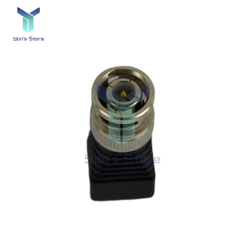 BNC Male Connector Mini Coax CAT5 Video Balun Adapter Plug for Led Strip Lights CCTV Camera Accessories