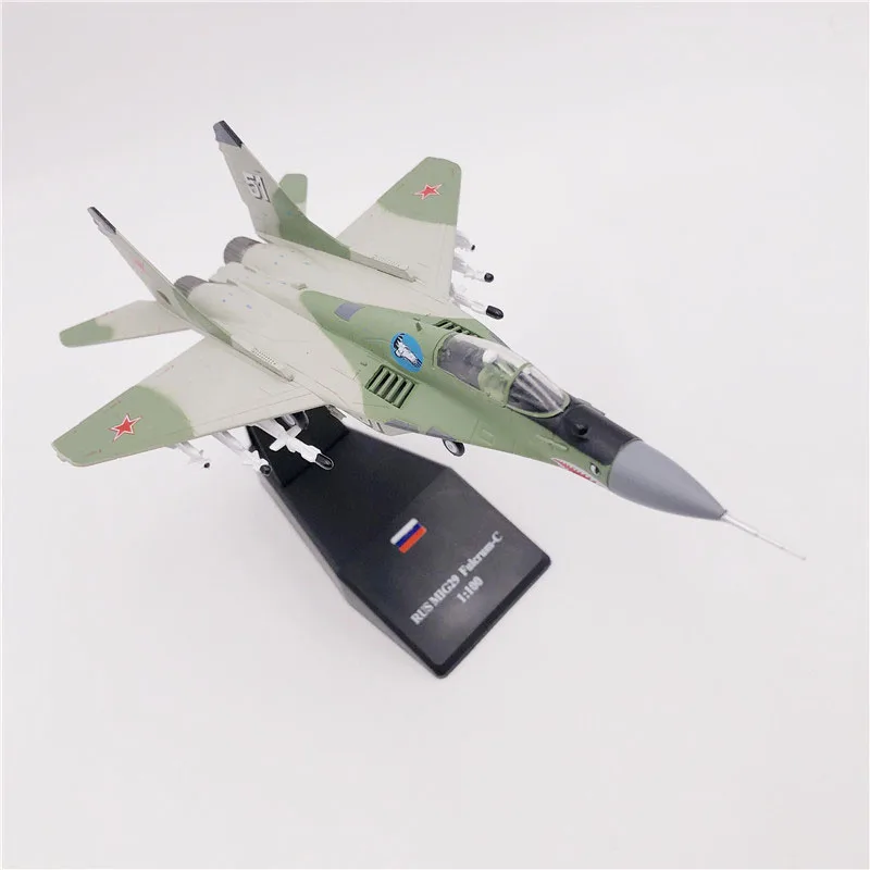 Jason TUTUAircraft Plane model 1:100 Russian Air Force MiG-29 airplane Alloy model diecast 1:100 metal Planes