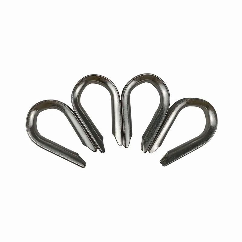 10pcs 304 Stainless Steel M1.5 to M8 Silver Cable Wire Rope Thimbles Rigging Hardware