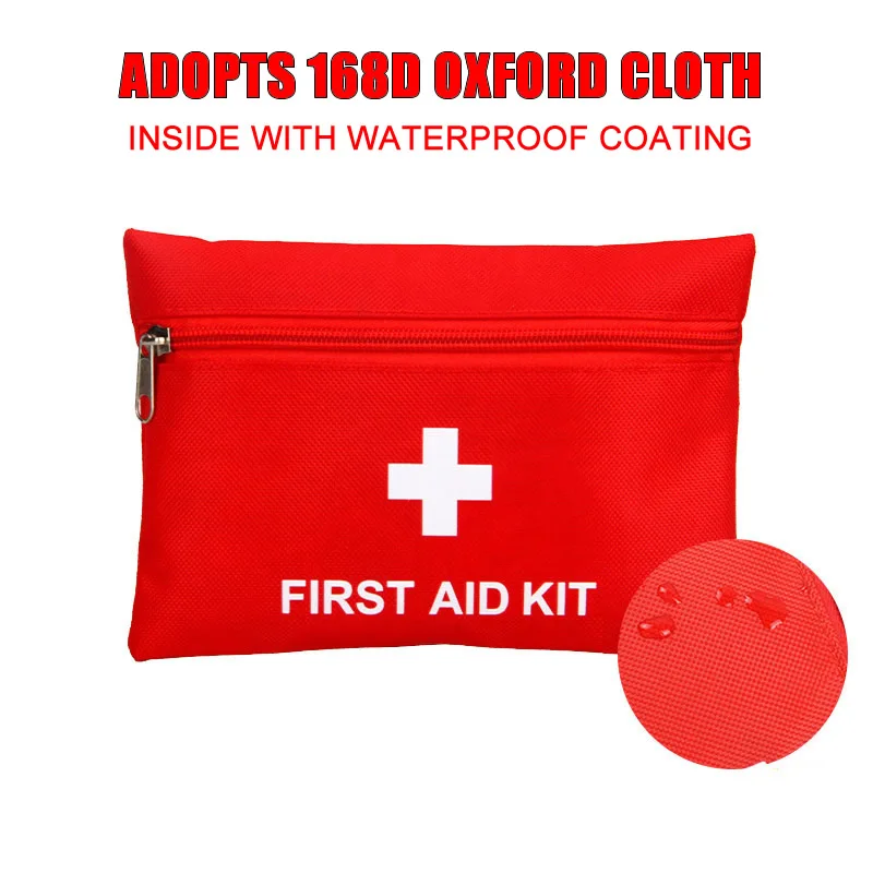 New Portable Waterproof First Aid Kit Bag Emergency Kits Case Only For Outdoor Camp Travel Fishing Emergency Medical Treatment