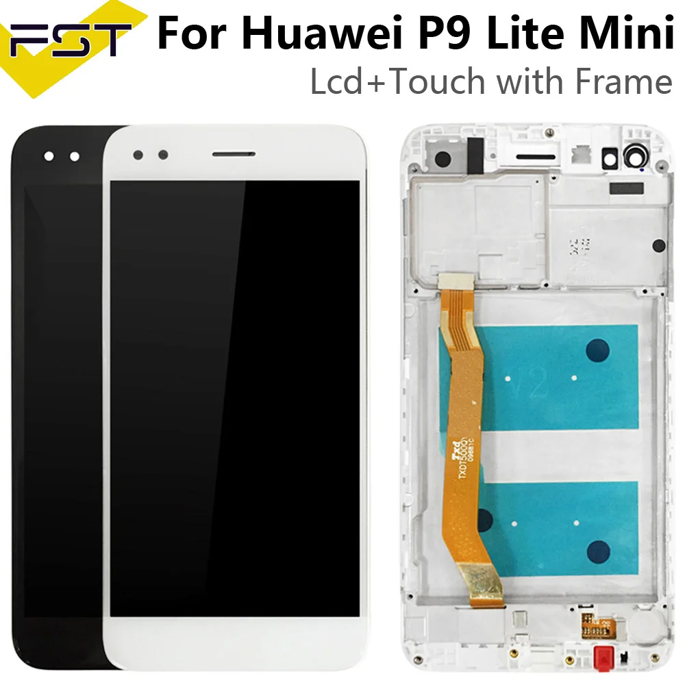 For Huawei P9 Lite mini LCD Display Touch Screen For Huawei Y6 Pro 2017 LCD With Frame P9 Lite mini LCD SLA L02 L22 L03 Screen