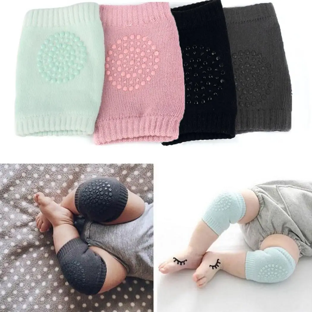 2Baby Kids Knee Pads Crawling Anti - Slip Safety here Support as legs Warm Pair Knitted pad soft and comfortable baby socks