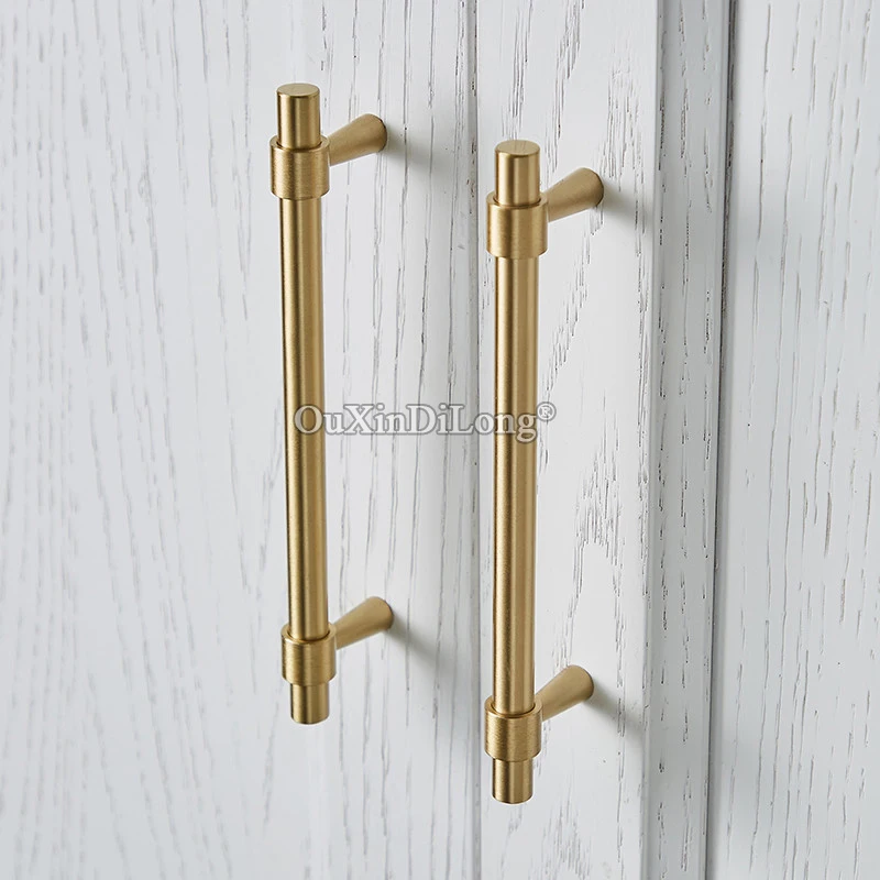 Brand New 2PCS European Solid Brass Furniture Handles Cupboard Wardrobe Drawer Kitchen TV Cabinet Pulls Handles and Knobs