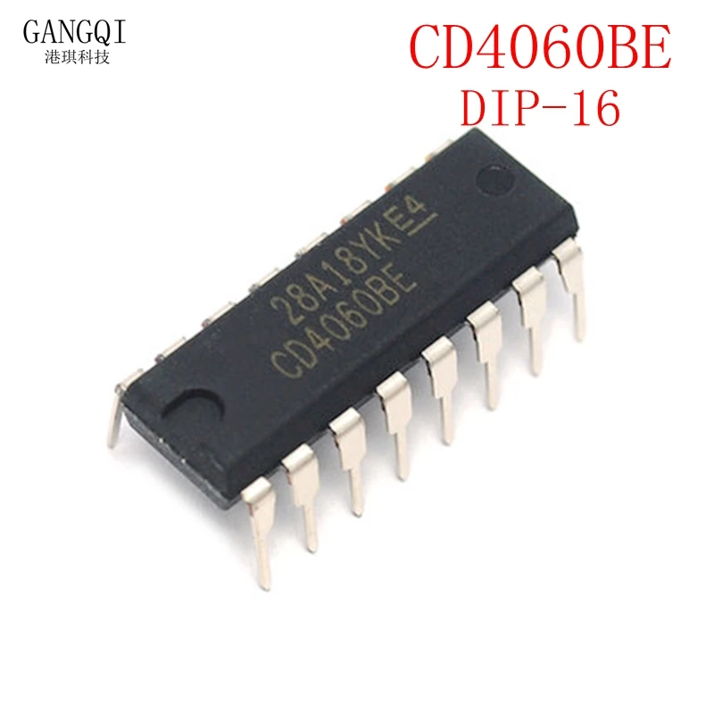 10pcs/Lot CD4060BE DIP-16 CD4060 DIVIDER IC New In Stock