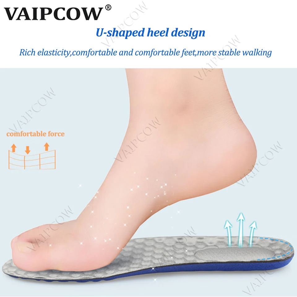 Stretch Breathable Deodorant Running Cushion Insoles For Feet Man Women Insoles For Lightweight Massage Pad Memory Foam