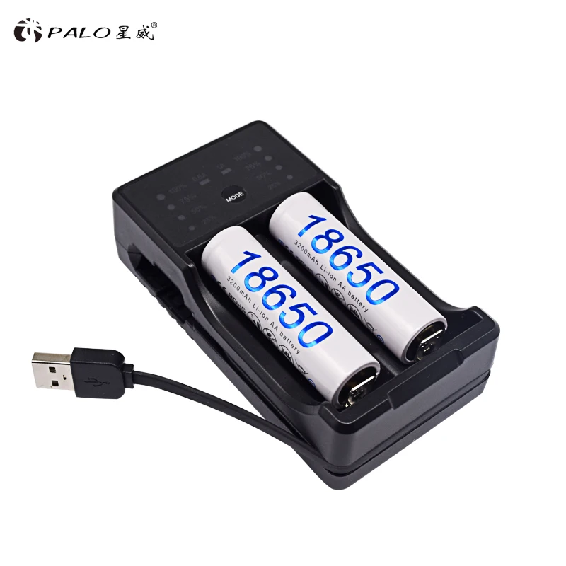 بالو AA AAA شاحن بطارية 18650 شاحن بطارية بطارية قابلة للشحن شاحن بطارية ل AA 3A 18650 14500 17500 مع LED عرض
