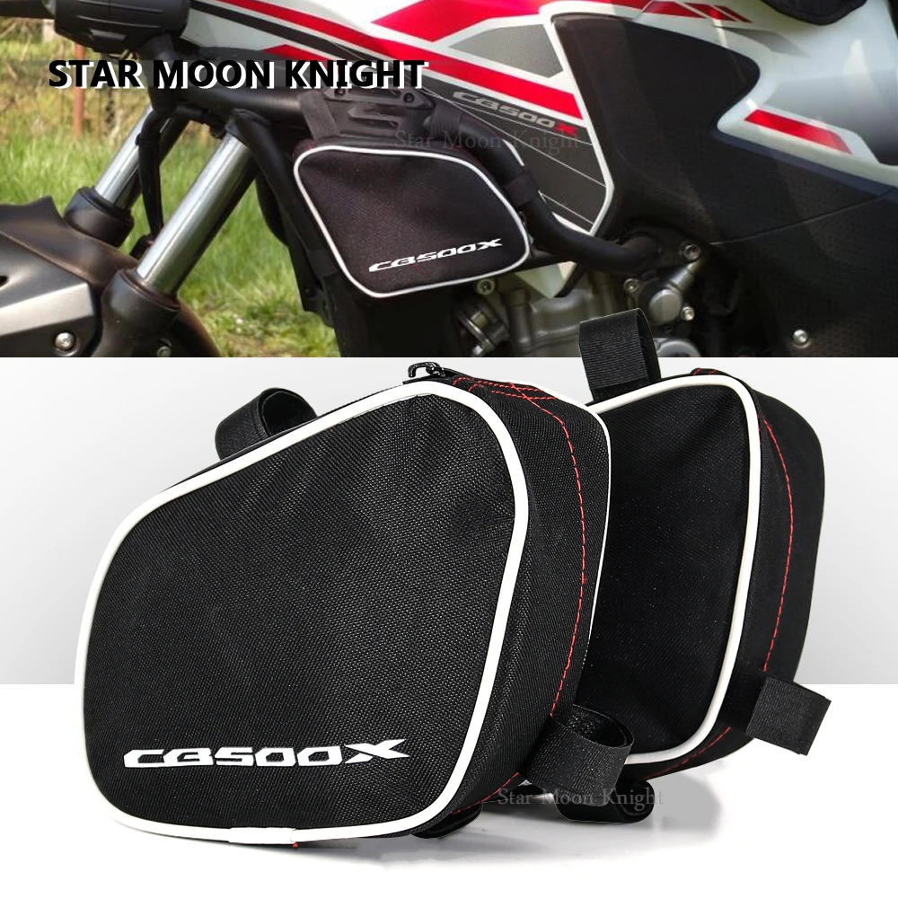 Motorcycle Bumper Frame Bags Repair Tool Placement Waterproof Bag Package Toolbox For Honda CB500X CB 500 X 2013 - 2018