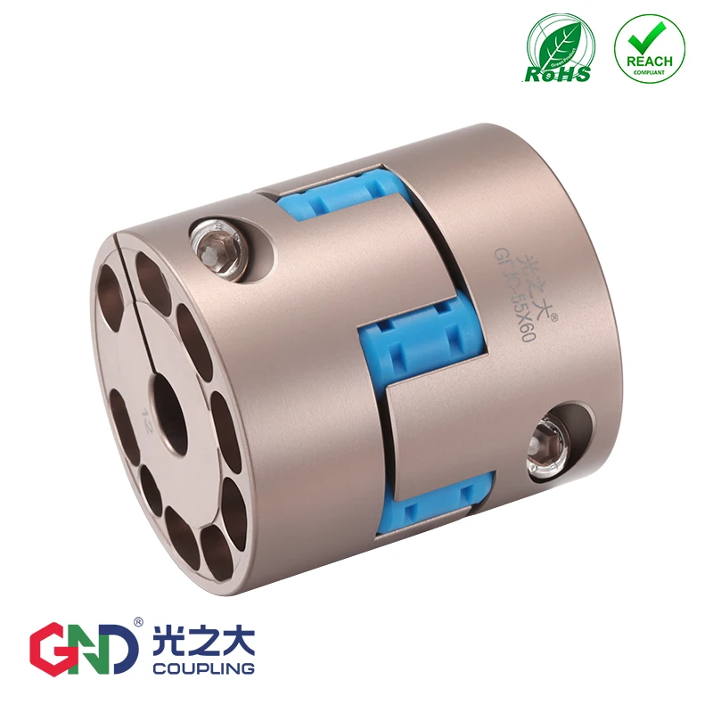 

GND Flexible Aluminum Alloy Coupling GFJC D70*L75 High Rigidity Jaw Spider High Rigid Plum-shaped Clamping Series Couplings