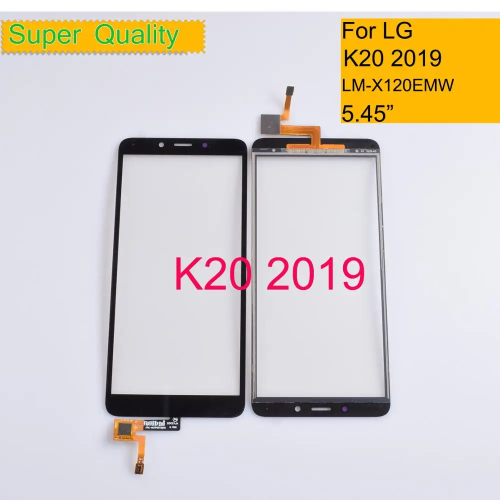 

10Pcs/Lot For LG K20 2019 Touch Screen Panel Sensor Digitizer Front Glass Outer Lens K20 2019 Touch With OCA Replacement