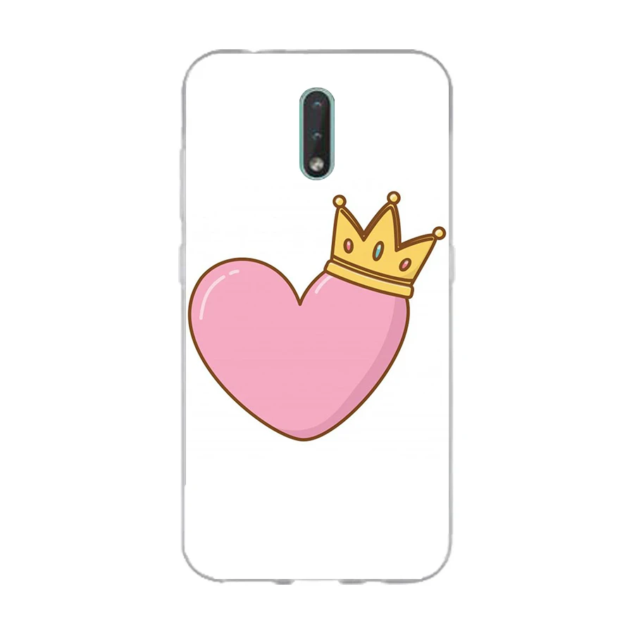 372FG Light pink girlish gift Soft Silicone Tpu Cover phone Case for Nokia 2.1 2.3 3 3.1 4.2 5 5.1 Plus 7.2 6 8