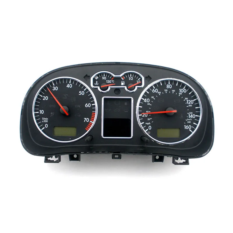 Matt Chrome Gauge Cluster Bezal Dashboard chrome dial ring For VW MK4 Golf Jetta GTI GLI V6 4 Motion Speed Meter Decor