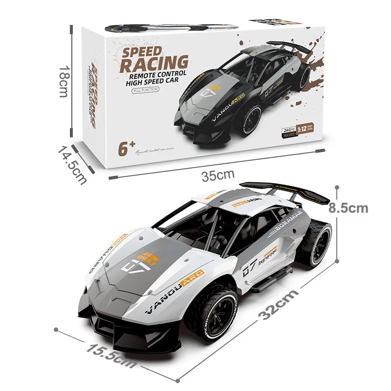 RC Car 2WD 1:12 skala Alloy 2.4G Radio zdalnie sterowanym samochodowym szybki samochód wyścigowy Off Road RC samochód do driftu pojazdu zabawki dla dzieci chłopców