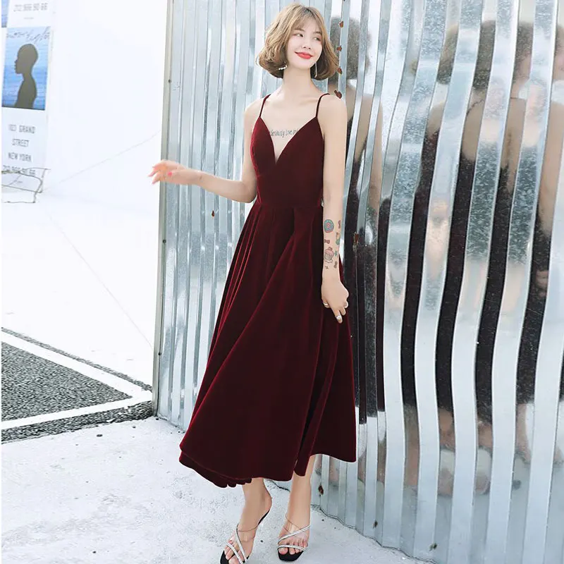 burgundy velvet bridesmaid dresses Cetims Sexy Bat Sleeves V neck Long Stretch With Slit Purple The back design includes v Off Shoulder Velvet Bridesmaid Dress