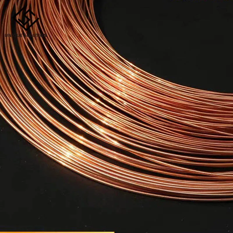 T2 pure copper wire conductive solid wire fine Outer Diameter 0.2 0.3 0.4 0.5 0.6 0.8 1 1.2 1.5 2 2.5 3 4 5mm