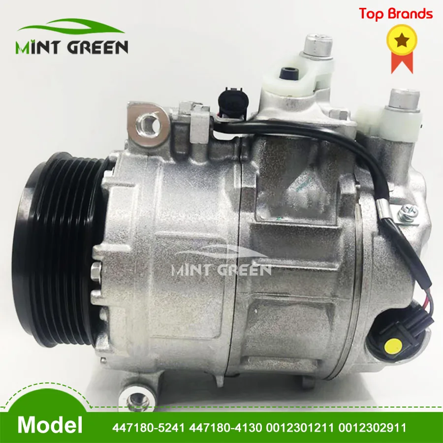 7SEU16C Auto AC Compressor For Mercedes BENZ W203 447180-5240 447180-5241 447180-4130 0012301211 0012302911 clutch:105MM