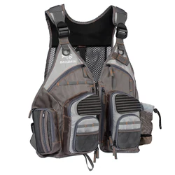 Bassdash Fishing Vest Adjustable Outdoor Sports Fly Swimming Safety Utility Vest Fishing Tackle Breathable