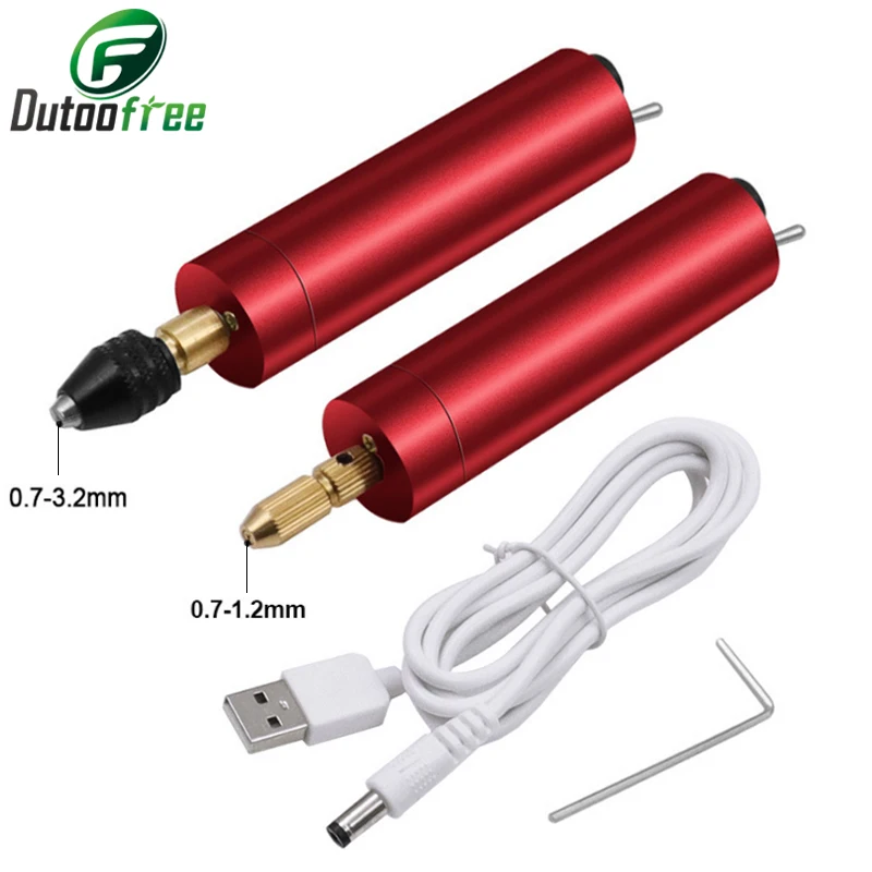 Mini Drill Electric Engraving Carving Chisel Pen Set DIY Jewelry Craft USB Powered Engraving Pen Portable Power Tool Accessories