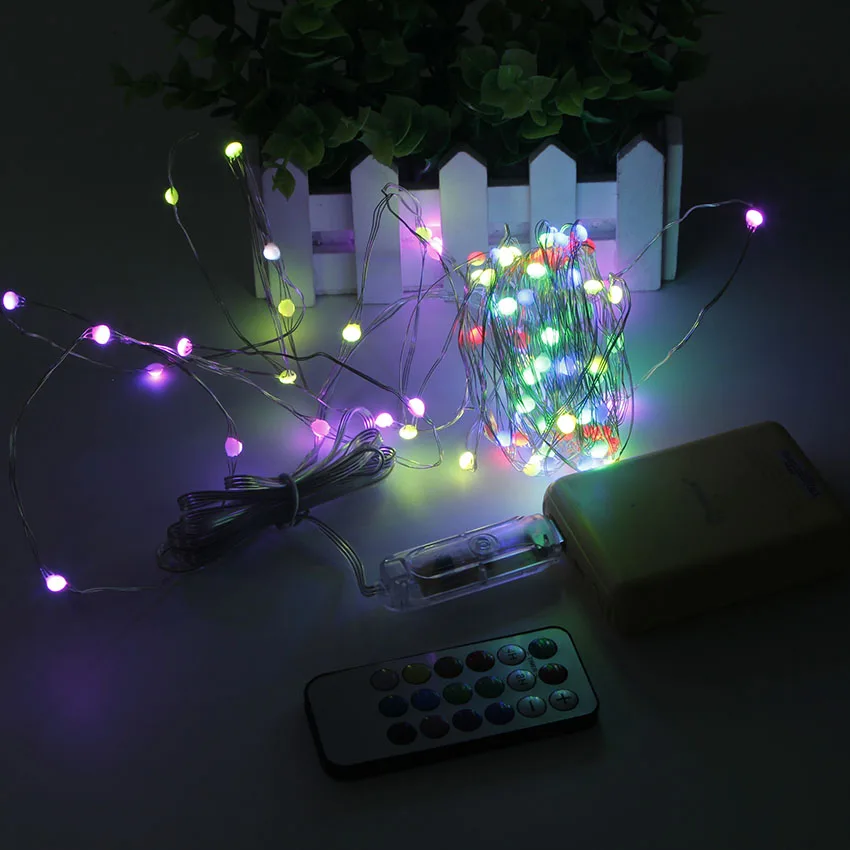 USB 5V Christmas LED String Light RGB Remote Control Timer 10M 100LED 20M 200LED Fairy Garlands for Wedding Xmas Tree Decor Lamp