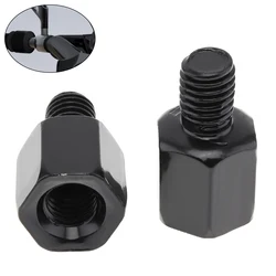 2pcs Motorcycle Mirror Screw Adapter M10 M8 8mm 10mm Right Left Hand Thread Conversion Motorbike Rear Mirror Bolt Screw