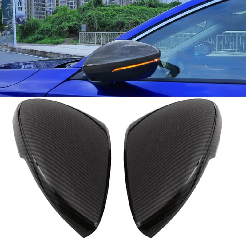 

Rearview Side Mirror Covers Cap Trim For Honda Accord 2018 2019 ABS Carbon Fiber Accessories 2PCS Car Mouldings Styling