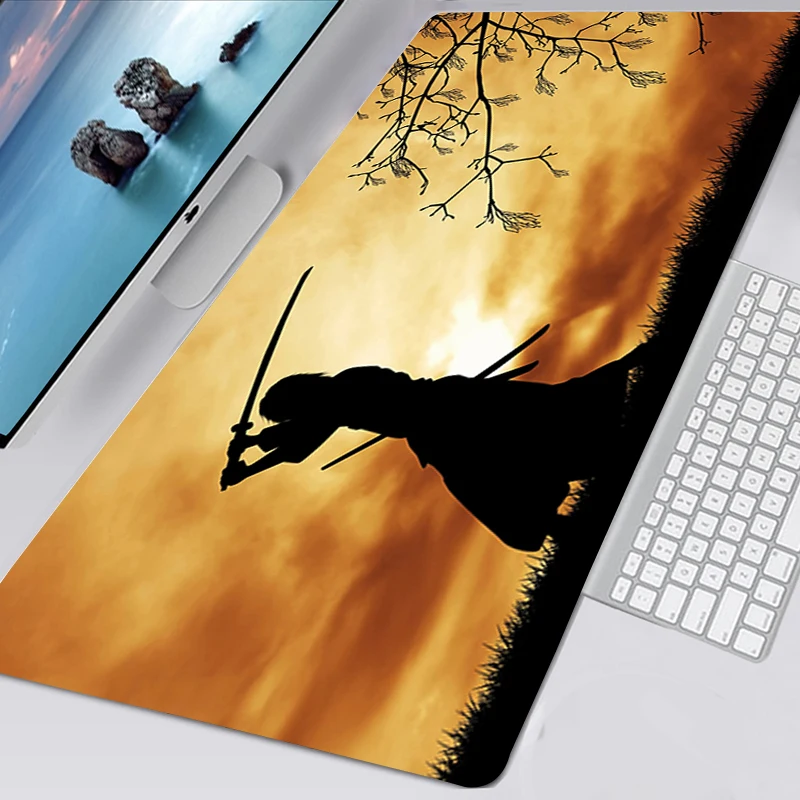 اليابانية Bushido الساموراي Mousepad 60X30 الألعاب اكسسوارات عدم الانزلاق XXL ماوس الوسادة ألعاب XL Mausepad حصيرة لوحة المفاتيح Tapis دي سوريس