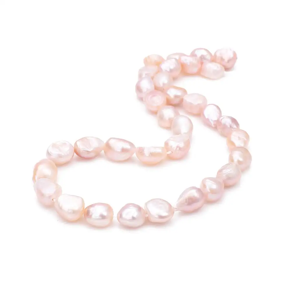 HMC Natural Freshwater Pearls Pink White Rice 3