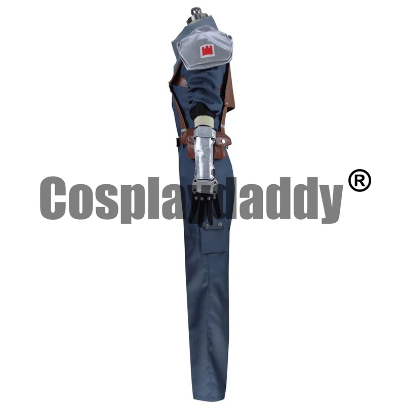 Final Fantasy VII FF7 Shinra Public Security Forces Officer Soldiers Peace Preservation Uniform Outfit Game Cosplay Costume S002