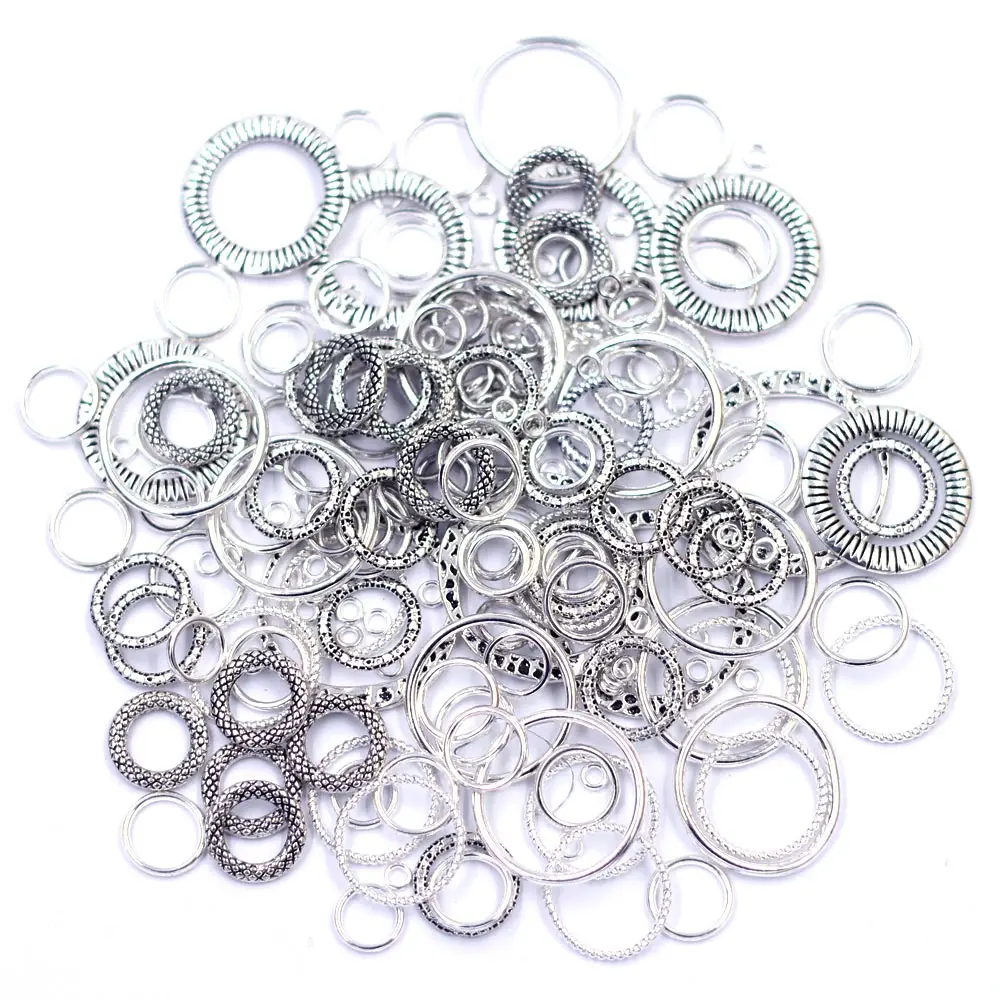 Closed Soldered Jump Rings Circle Connectors Round For Jewelry DIY Handmade Supplie