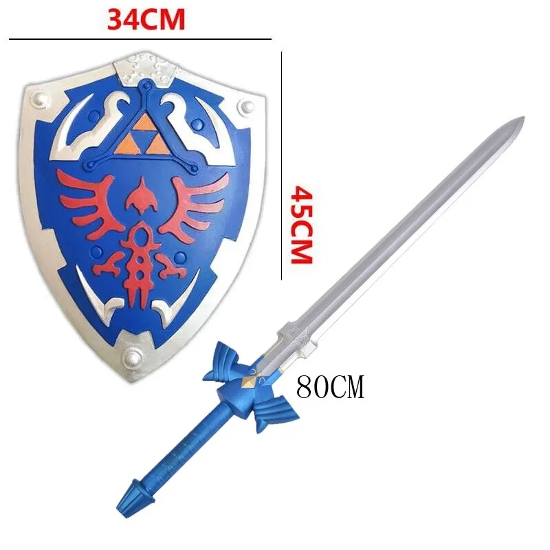 Skyward Sword & Shield 1:1 Game Cosplay Link Material Weapon Sword Safety PU Kids Gift